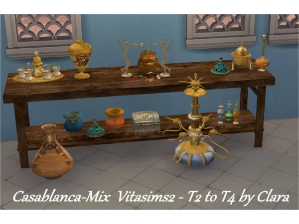 Mix Casablanca mix Vitasims to conversion by Clara - The Sims 4 Custom Content