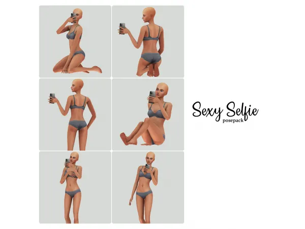 Maxis Match Sexy Selfie Posepack (Patreon Early Access) - The Sims 4 Custom Content