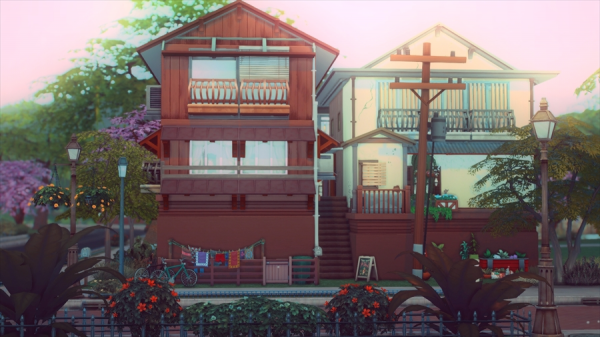 Maxis Match Cafe 古民家カフェ by simsfinds - The Sims 4 Custom Content