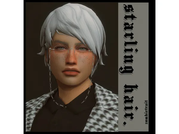 Maxis Match starling hair by zombietrait - The Sims 4 Custom Content