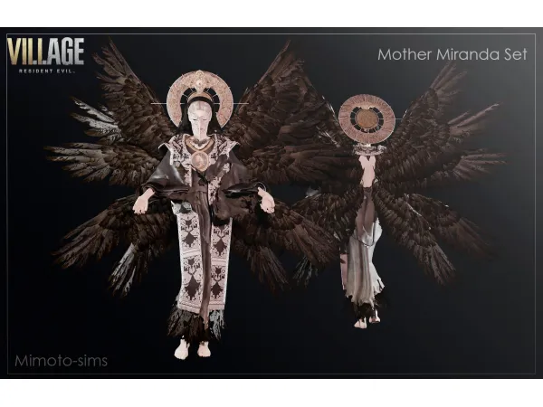 Alpha Resident Evil 8 Village Mother Miranda Set sims by Mimoto - The Sims 4 Custom Content