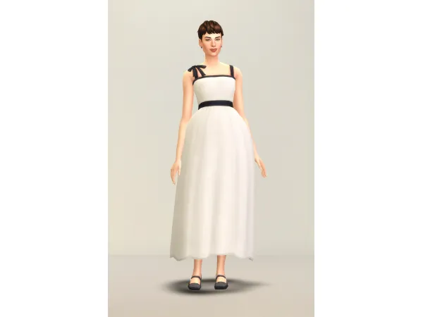 Maxis Match Dress for Audrey IV (30 color) by Rusty's - The Sims 4 Custom Content