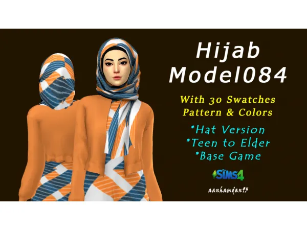 Alpha Hijab Model 084 - The Sims 4 Custom Content