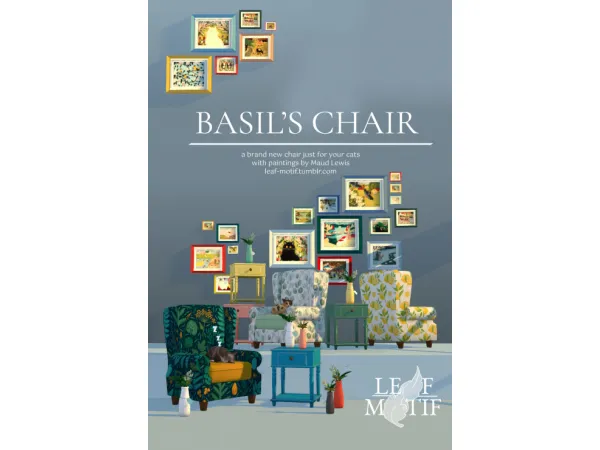 Basil’s Chair by leaf-motif