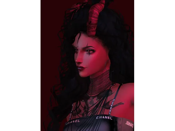 Alpha ir7770_1031devil's horn by ir7770 - The Sims 4 Custom Content