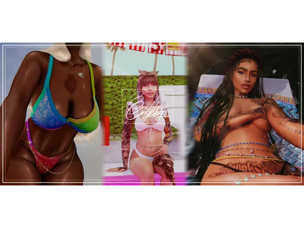 Alpha Early Access Beaded Set by simsfinds - The Sims 4 Custom Content