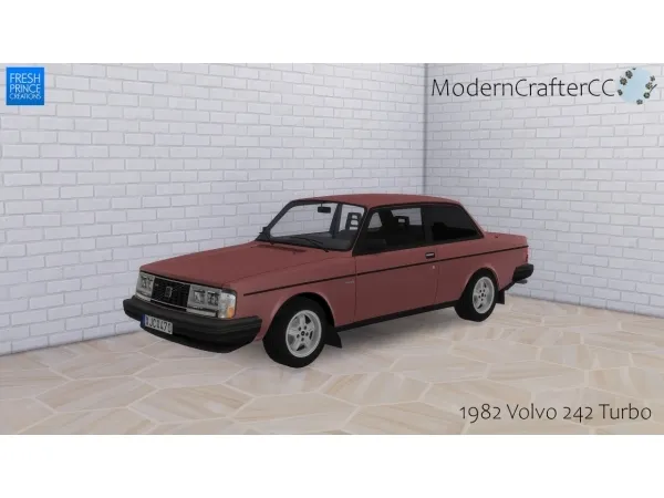 Mix 1982 Volvo 242 Turbo - The Sims 4 Custom Content