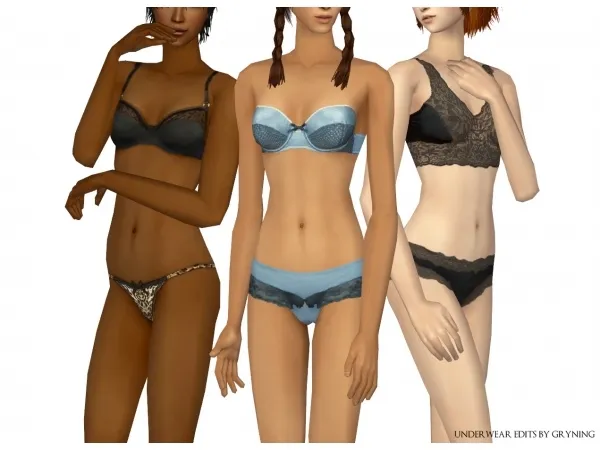 Underwear edits AF - The Sims 2 Custom Content