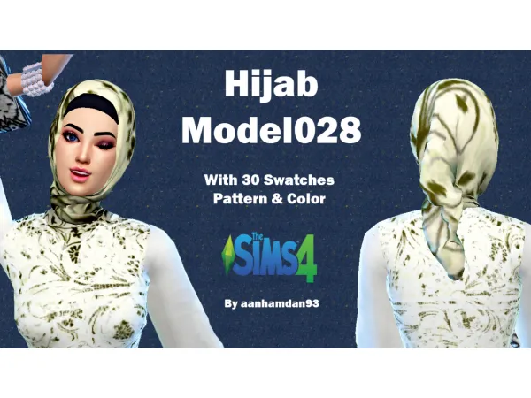Alpha Hijab Model 028 - The Sims 4 Custom Content
