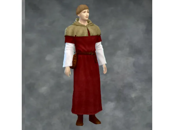 Maxis Match TSM Capelet Robe - The Sims 4 Custom Content