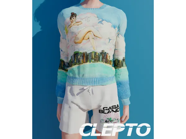Alpha CLEPTO MALE SHORTS by Clepto by Cléo - The Sims 4 Custom Content