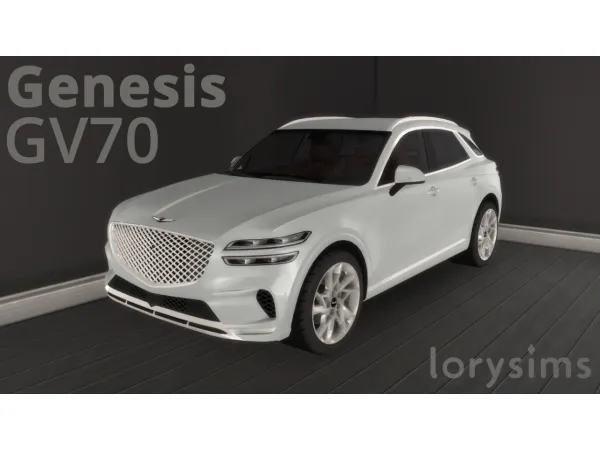 Mix 2022 Genesis GV70 by LorySims - The Sims 4 Custom Content