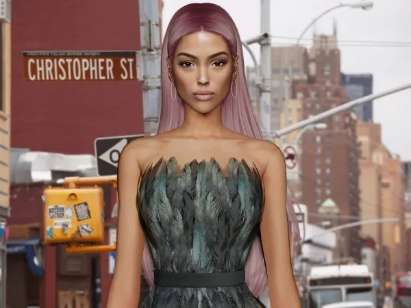 Alpha Alice Olvera Sim Model - The Sims 4 Custom Content