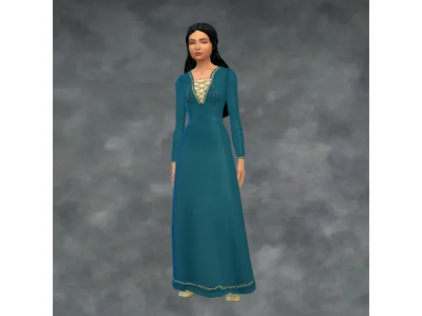 Maxis Match Basic Medieval Peasant Dress - The Sims 4 Custom Content