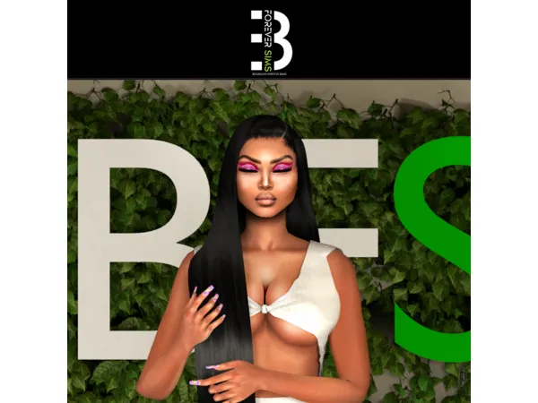 Alpha JACKELINE FULL LACE WIG - The Sims 4 Custom Content