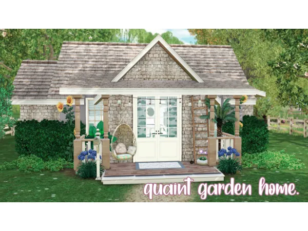 quaint garden home by SHELLSEAISMS - The Sims 3 Custom Content