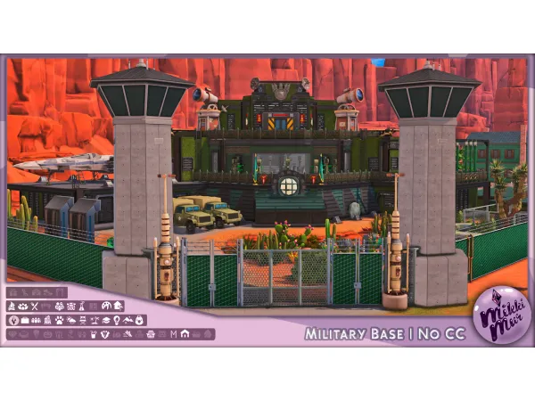 Maxis Match Military Base Sims 4 No Военная База by MikkiMur - The Sims 4 Custom Content