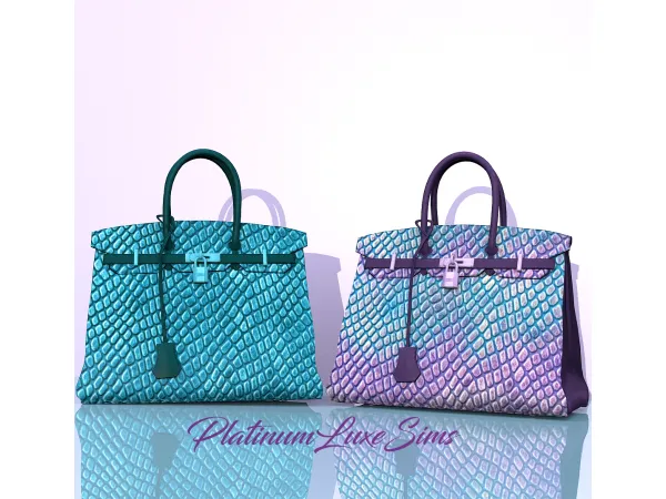 Alpha Hermès Luxury Birkin's Follower Gift by PlatinumLuxeSims - The Sims 4 Custom Content