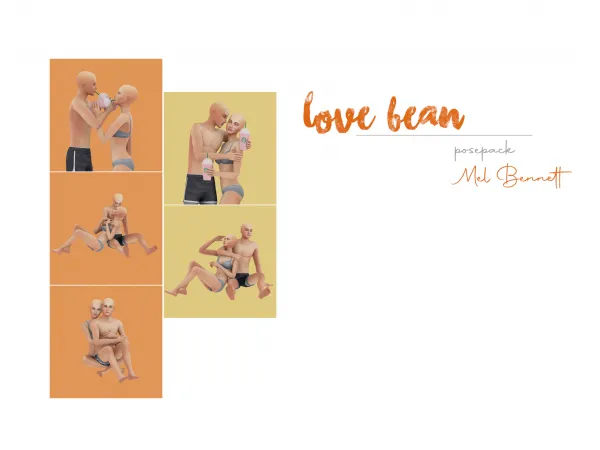 Maxis Match Sims 4 Love Bean Posepack - The Sims 4 Custom Content