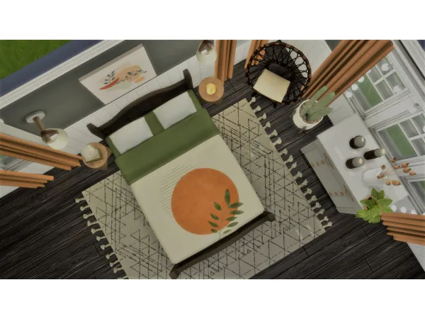 Maxis Match Ｂｏｈｏ Ｄｒｅａｍ Ｂｅｄ - The Sims 4 Custom Content