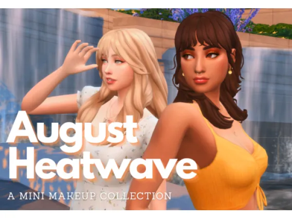 Maxis Match August Heatwave Eyeshadow Highlighter - The Sims 4 Custom Content