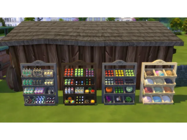Maxis Match Pantry Shelf and Pantry Baskets - The Sims 4 Custom Content