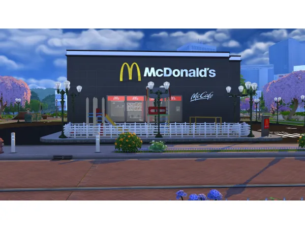 Maxis Match McDonald's Restaurant by jctekksimsgmailcom - The Sims 4 Custom Content