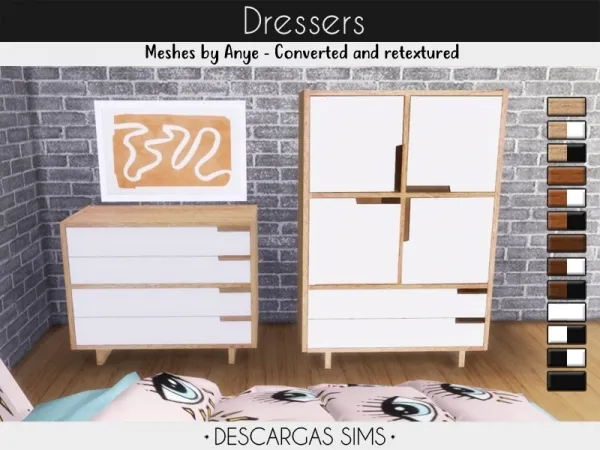 Alpha Dressers by descargassims - The Sims 4 Custom Content