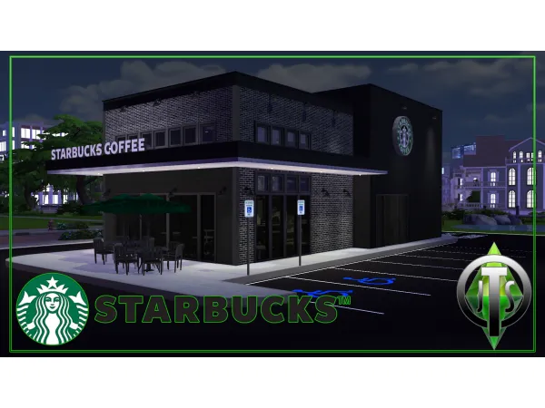 Maxis Match Starbucks Modern Restaurant by jctekksimsgmailcom - The Sims 4 Custom Content
