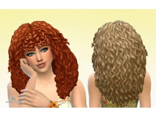 Maxis Match Sandra Curls - The Sims 4 Custom Content