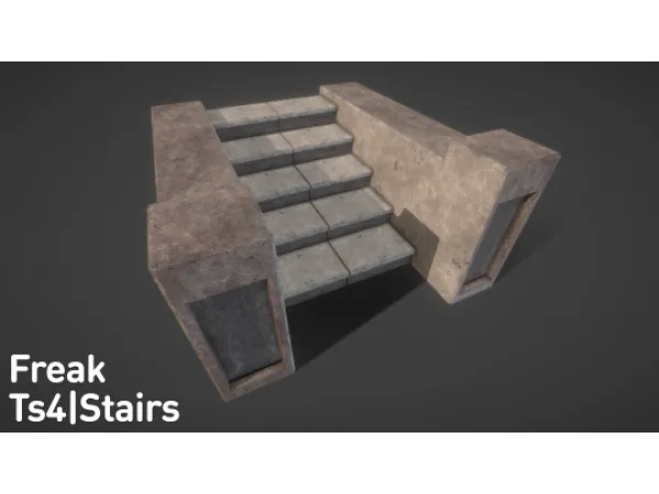 Mix Freak stairs - The Sims 4 Custom Content
