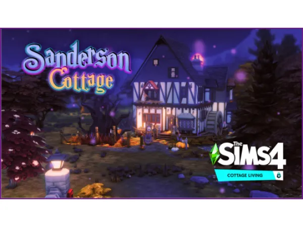 Maxis Match SANDERSON SISTERS COTTAGE NO - The Sims 4 Custom Content