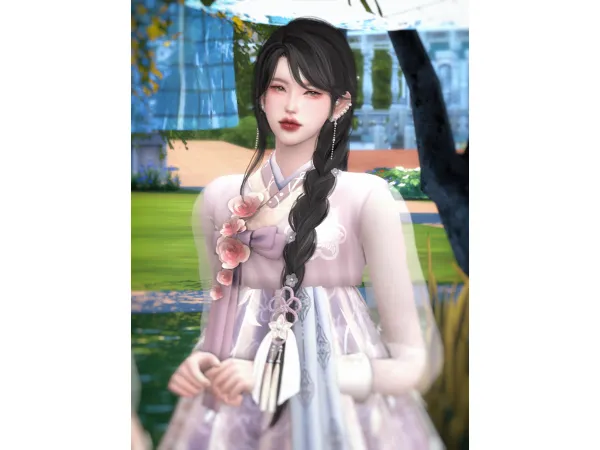 Alpha Nikki Hair 30 by kotehoksims - The Sims 4 Custom Content