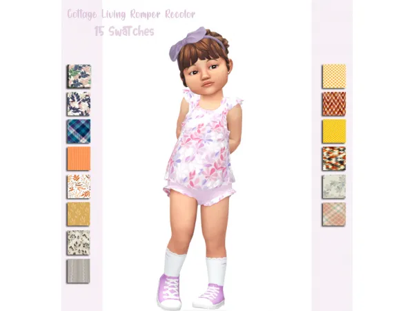 Maxis Match Toddler Romper Recolor - The Sims 4 Custom Content