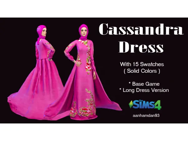 Mix Cassandra L Dress - The Sims 4 Custom Content