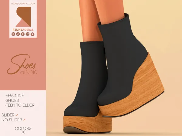 Alpha AF SHOES N010 - The Sims 4 Custom Content