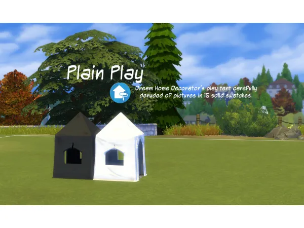 Maxis Match Dream Home Decorator Play Tent by needlework reverie - The Sims 4 Custom Content