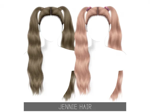 Alpha JENNIE HAIR - The Sims 4 Custom Content