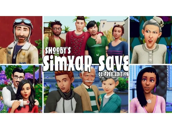 Maxis Match SHOOBYS TOTALLY 100 FREE SIMXAR SAVE - The Sims 4 Custom Content