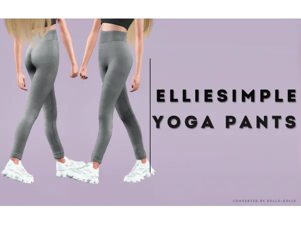 Elliesimple Yoga Pants - The Sims 3 Custom Content