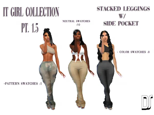 Alpha Stacks w Side Pocket - The Sims 4 Custom Content