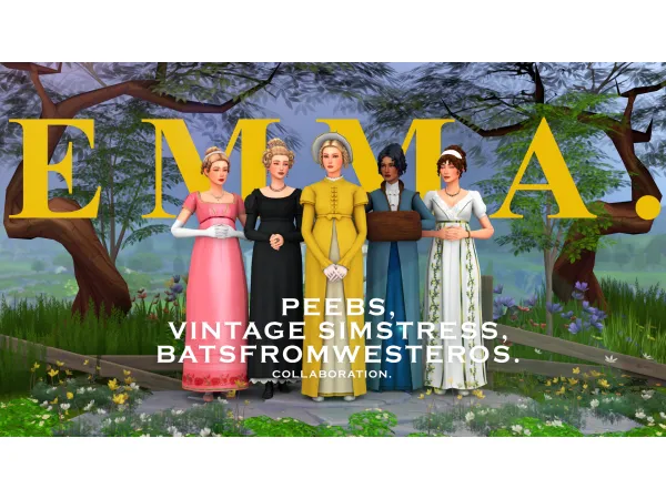 Maxis Match EMMA COLLABORATION (Part 1) by BatsFromWesteros - The Sims 4 Custom Content