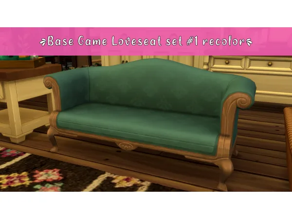 Maxis Match Base Game loveseat set 1 recolor by xSavannahx987 - The Sims 4 Custom Content