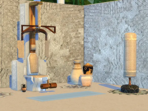 Maxis Match Hercules Gym set by KyriaT - The Sims 4 Custom Content