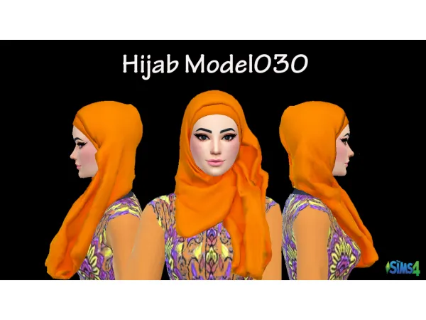Alpha Hijab Model030 031 With Lolla Dress - The Sims 4 Custom Content