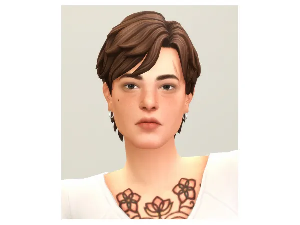 Maxis Match Rusty Hair _F (2 type 26 color) by simsfinds - The Sims 4 Custom Content