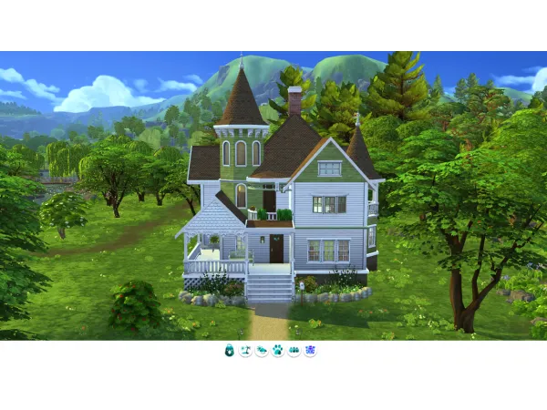 Maxis Match Brooks Victorian House - The Sims 4 Custom Content