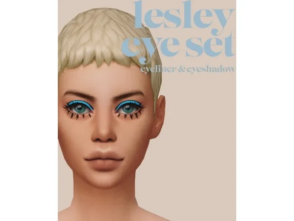 Maxis Match LESLEY SET eyeshadow - The Sims 4 Custom Content