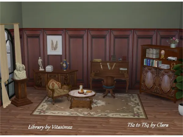 Alpha Library Conversion to by Vitasims - The Sims 4 Custom Content