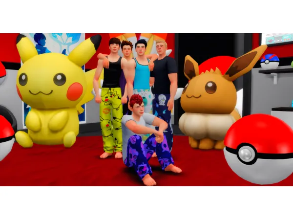 Maxis Match Pokemon Pj Bottoms - The Sims 4 Custom Content
